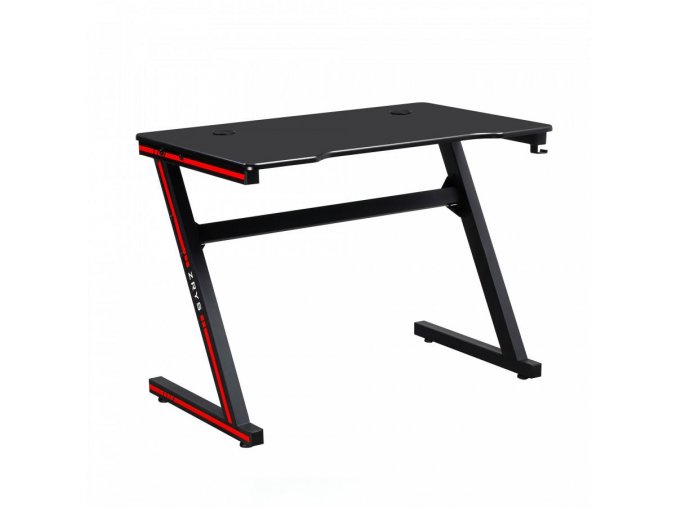 Herní stůl / počítačový stůl MACKENZIE 100cm - černá / červená