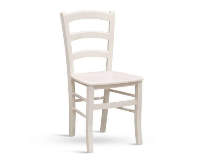 Dřevěná židle Paysane COLOR - masiv bianco anilin