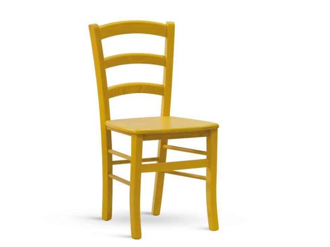 Dřevěná židle Paysane COLOR - masiv giallo