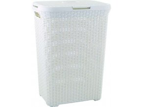 Koš na prádlo STYLE RATTAN 60L - krémový