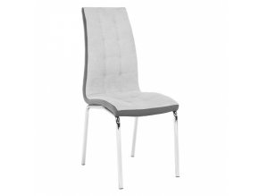 Jídelní židle GERDA - šedá / chrom
