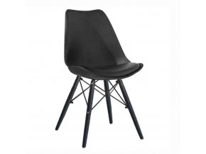 Jídelní židle KEMAL NEW - černá / dřevo
