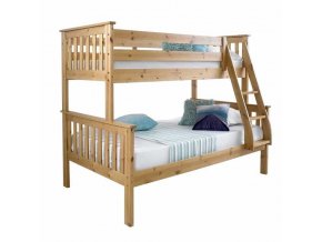Patrová rozložitelná postel LUINI - přírodní