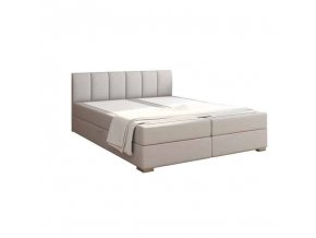 Boxpringová postel RIANA KOMFORT, 160x200 - světle šedá