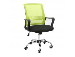 Kancelářská židle APOLO - síťovina zelená / látka černá