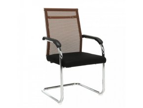 Konferenční židle ESIN - hnědá / černá