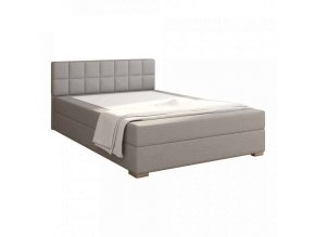 Boxpringová postel FERATA KOMFORT 140x200, šedá