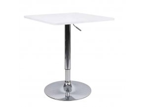 Barový stůl FLORIAN 2 NEW s nastavitelnou výškou - bílá