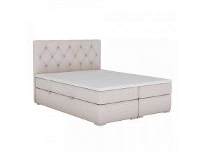 Postel ESHLY boxspring, 160x200, béžová