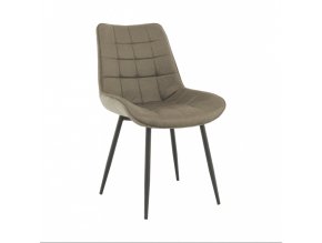 Židle SARIN - šedohnědá/černá