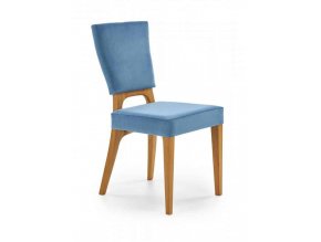 Jídelní židle WENANTY - dub medový/modrá