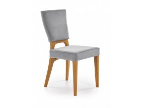 Jídelní židle WENANTY - dub medový/šedá