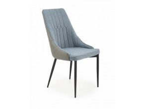 Jídelní židle K448 - šedá/světle modrá