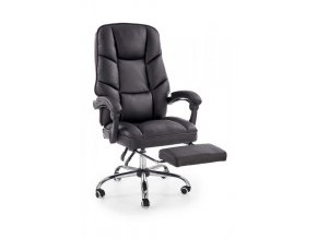 Kancelářská židle s podnožkou ALVIN - černá