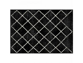 Koberec MATES TYP 1 67x120 cm - černá/bílá/vzor