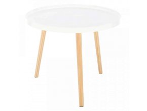 Příruční stolek SANSE TYP 1 - bílá/přírodní
