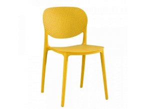 Stohovatelná židle FEDRA new - žlutá