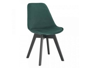 Židle LORITA, emerald/černá