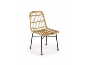 Židle K401 - umělý ratan/černá