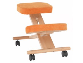 Ergonomická klekačka FLONET - oranžová/buk