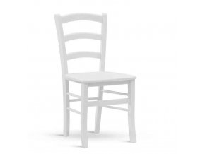 Dřevěná židle Paysane COLOR - masiv bílá