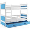 Patrová postel Riky - bílá/modrá