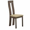 Dřevěná židle DESI - třešeň/látka hnědá