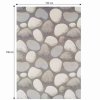 Koberec MENG, 133x190 - hnědá/šedá/vzor kameny
