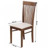 Židle ASTRO NEW - ořech / světlehnědá látka