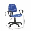 Kancelářská židle TAMSON - modrá / černá