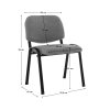Jednací židle ISO NEW - šedá