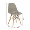 Židle CINKLA 3 NEW - teplá šedá / buk