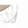 Příruční stolek NANCER TYP 3 - přírodní/bílá