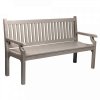 Dřevěná zahradní lavička KOLNA 124 cm - šedá
