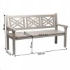 Dřevěná zahradní lavička FABLA 150 cm - šedá