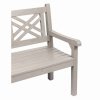 Dřevěná zahradní lavička FABLA 150 cm - šedá