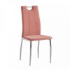 Jídelní židle OLIVA NEW - růžová /chrom
