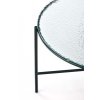 Odkládací stolek ROSALIA - čiré sklo/černá