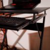 Pojízdný PC stůl/herní stůl s kolečky TARAK - černá