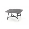 Konferenční stolek FERRARA - šedý mramor/černá