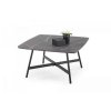 Konferenční stolek FERRARA - šedý mramor/černá