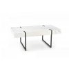 Konferenční stolek BLANCA - bílý mramor/černá