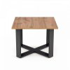 Konferenční stolek CROSS - dub wotan/černá