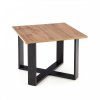 Konferenční stolek CROSS - dub wotan/černá