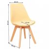 Jídelní židle BALI 2 NEW - capuccino vanilková / buk - II.jakost