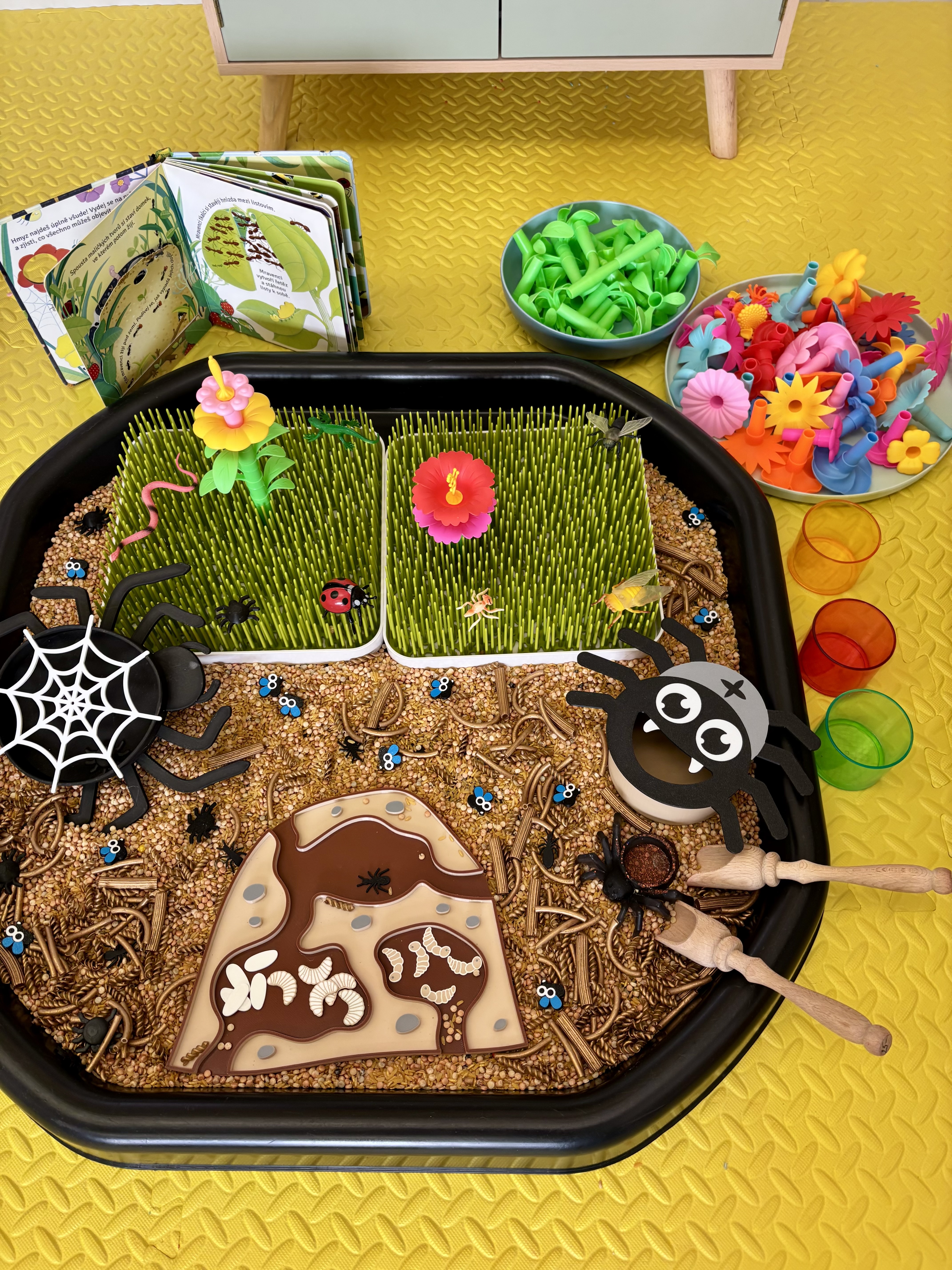 Smyslové stanoviště při lekci Smyslohraní