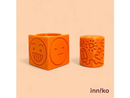 Obtiskovací kostka s válečkem 2v1 | Emoce