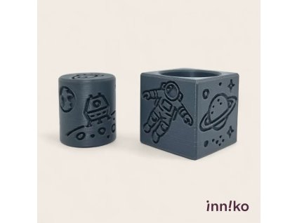 Obtiskovací kostka s válečkem 2v1 | Vesmír