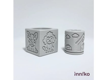 Obtiskovací kostka s válečkem 2v1 | Pejsci