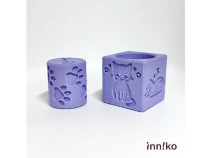 Obtiskovací kostka s válečkem 2v1 | Kočičky